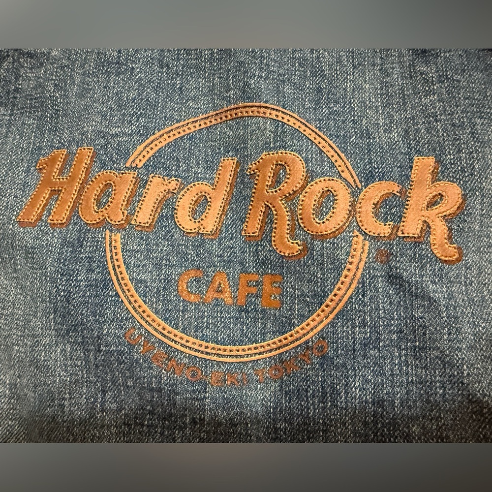 Vintage Hard Rock Cafe, XL Youth Denim Jacket; from the Uyeno-Eki, Tokyo, Japan
